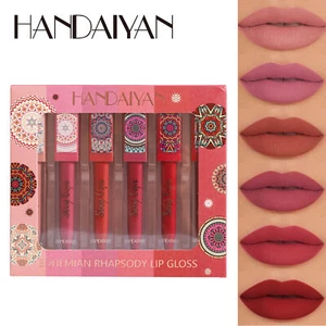 Bohemian Matte Liquid Lipstick Set - Velvet Long Lasting Non-Stick Lip Gloss - Picture 1 of 3