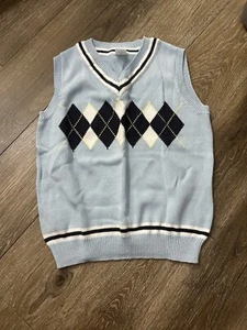 Gymboree Boys Size 8 Light Blue Sweater Vest - Perfect for Spring & Easter - Picture 1 of 2
