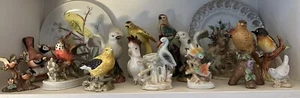 Lote De Estatuillas De Pájaro Antiguas De Colección Cerámica Japón - Imagen 1 de 8