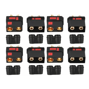 4 Pairs 120A QS8 Male+Female Plug Anti-Spark Connector for RC Model Lipo Battery - Picture 1 of 9