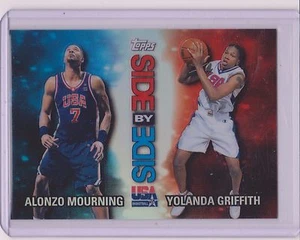 RARE 2000 TOPPS USA ALONZO MOURNING / YOLANDA GRIFFITH DUAL REFRACTOR CARD #SS10 - Bild 1 von 1