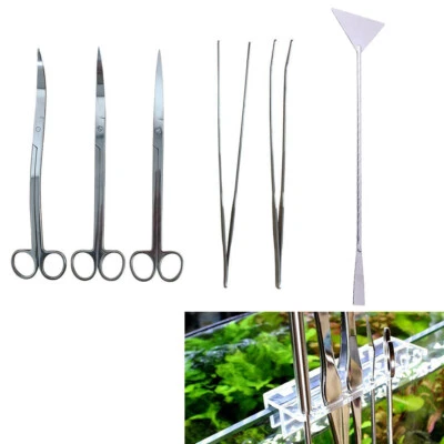 Aquarium Scissor Tweezers Tool Stainless Steel Set Aquatic Plants Maintenance - Image 1 of 4