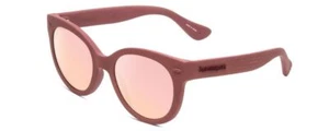 Havaianas NORONHA/S Ladies Cateye Sunglasses Matte Purple/Pink Layer Mirror 47mm - Picture 1 of 5