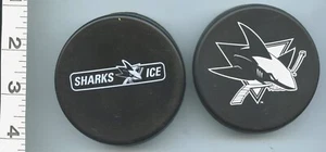 SAN JOSE SHARKS ICE HOCKEY SOUVENIR PUCK SOFT SQUEEZE COLLECTIBLE SPORTS GAMES - Picture 1 of 2