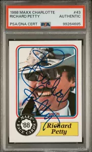1988 Maxx Racing #43 Richard Petty Firmato Rookie Card Autografo RC Auto PSA CAPRA - Foto 1 di 2