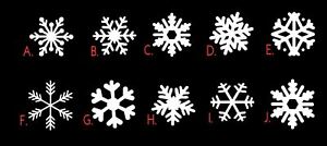 Snowflake Vinyl Decal Sticker Car Window Ornaments Cup Tumbler Christmas Crafts