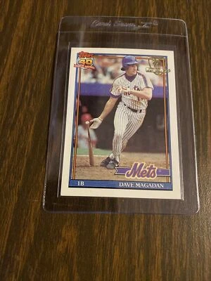 1991 Topps Desert Shield 480 Dave Magadan Mets Sharp Corners&Surface Centered MT - Image 1 of 2