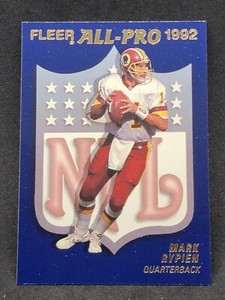 1992 FLEER ALL-PRO #11 MARK RYPIEN Washington Redskins Football Card z[0