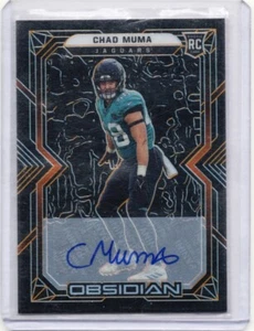 2022 Panini Obsidian Rookies Electric Etch Orange /99 Chad Muma Rookie Auto RC - Picture 1 of 2