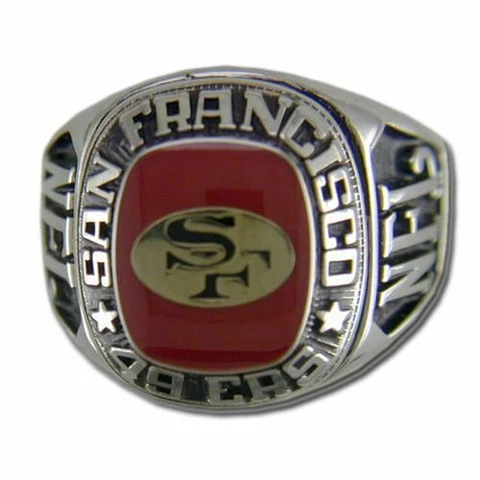San Francisco 49ers Large Classic Silvertone NFL Ring Cover