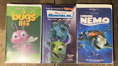 Disney & P•I•X•A•R VHS Lot Of 3 Foto 1 de 4