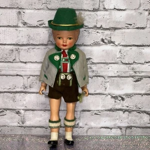 Muñeca Gura Bávara Alemana Vintage 9 Pulgadas Ropa Tradicional Plástico - Imagen 1 de 11