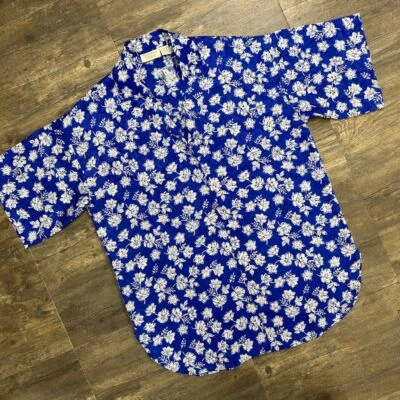 Camisa para dormir Victoria Secret Gold Label para mujer talla pequeña floral satinado (377 Foto 1 de 4