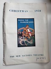 Christmas 1958 Where the Rainbow Ends The New Victoria Theatre