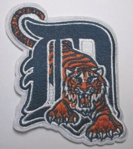 Detroit Tigers bestickter PATCH ~ 3 1/8" x 3 5/8" ~ Aufbügeln Aufnähen ~ MLB ~ Versand KOSTENLOS - Bild 1 von 2
