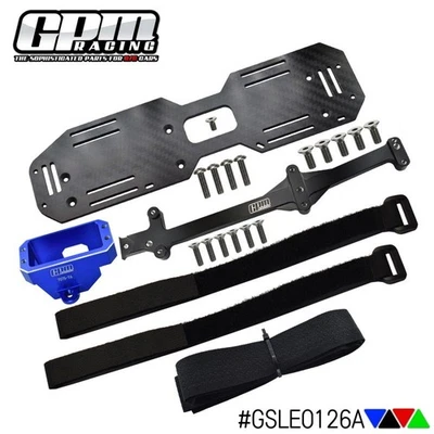 GPM Alloy 7075 Servo Mount &Carbon Fiber Battery Compartment TRAXXAS 1/8 Sledge - Image 1 of 4