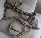 RARE Antique PRISON HITCHED Horse Hair Bridle w/Reins~Kissing Bird Spade Bit