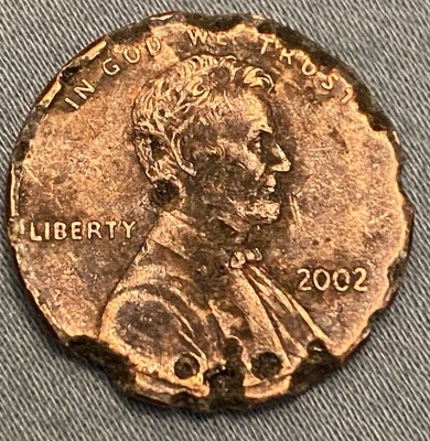 2002 Lincoln Cent Penny Mint Damage Error - Image 1 of 4