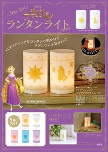 Glows in 5 colors! Disney Rapunzel on the Tower Lantern Light BOOK (Takarajimash - Picture 1 of 9