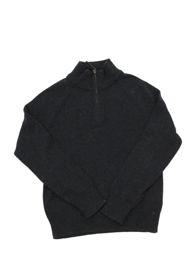 Suéter Pullover Gris Cuello Alto Mezcla Algodón Niños Crewcuts Talla 10 Foto 1 de 4