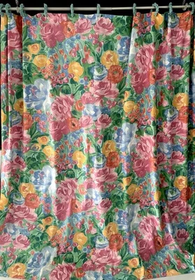 "Cortina de ducha floral impresionista vintage di lewis con anillos 73"" de ancho x 75"" l" Foto 1 de 4