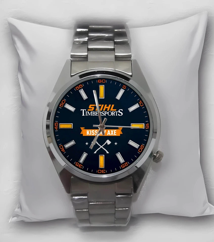 Extreme KIS MY AXE Aniversario stihl Casual Acero Inoxidable Reloj Colección! Foto 1 de 1