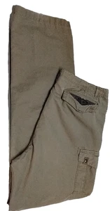 Men's 40X36 HARLEY DAVIDSON Beige Canvas Cargo Casual Pants - Picture 1 of 18