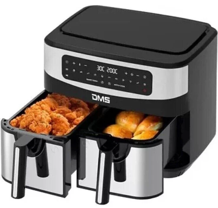 DMS HF-11S Doppelkammer-Heißluftfritteuse Fritteuse - 11 Liter (2x je 5,5 Liter) - Bild 1 von 1