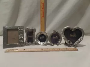 "SEAGULL" PEWTER LOT OF 5 VTG PICTURE FRAMES 1994 - Picture 1 of 9