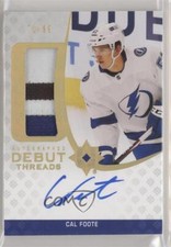 2020 Ultimate Collection Debut Threads 71/99 Cal Foote RPA Rookie Patch Auto RC