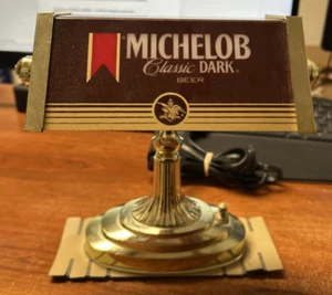 Lampada luce bar pubblicitaria banchiere birra scura classica Michelob vintage funzionante - Foto 1 di 2