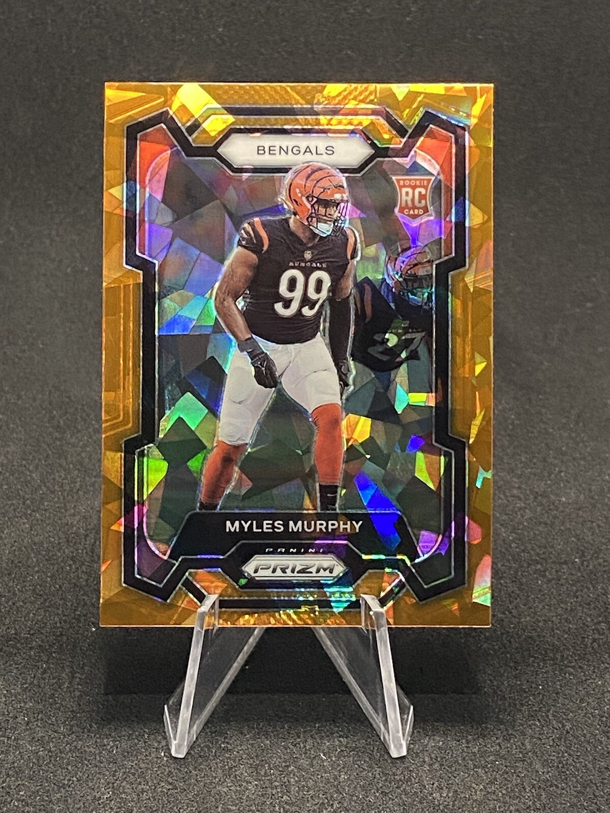 2023 Panini Prizm Myles Murphy #320 Orange Cracked Ice Prizm -Cincinnati Bengals