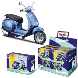 1:12 Vespa Primavera 150 White Red Blue Maisto Scooter Motorcycle Diecast - Picture 1 of 5
