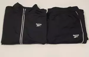 Reebok Women's Identity Back Vector Tricot Sweatsuit Track Jacket & Pants Size M - Picture 1 of 10