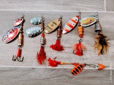 6 x Raubfisch Spinner /größe 3-5/ Dam, Jenzi, Abu/Neu! - Bild 1 von 4