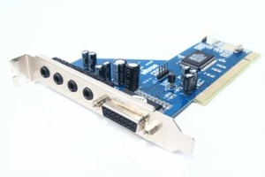 Ultron FT8738-4E 4 Channels Sound-Karte PCI Computer Audio-Card Game/Midi-Port - Afbeelding 1 van 1