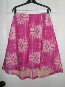 Versus Gianni Versace Pink White Printed Wool Skirt NWT It 44 US 10 - Picture 1 of 1