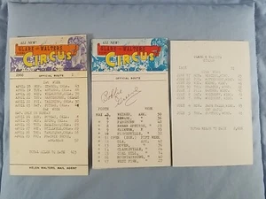 Lot of 3 1966 Vintage Clark Walters 3 Ring Circus Official Route Cards - Picture 1 of 4