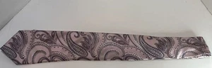Bachrach Pink Paisley 100% Silk Tie - Picture 1 of 6