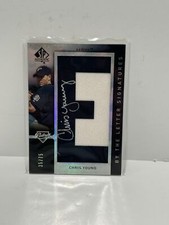 2007 SP Authentic Baseball #BL-19 Chris Young By The Letter Auto #'d 35/75