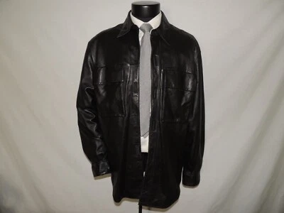 Pelle Studio Wilson кожи Мужская повседневная кожаная рубашка Куртка Пальто средний - Изображение 1 из 4