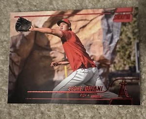 2022 Topps Stadium Club Shohei Ohtani #1 Red Foil Parallel Los Angeles Angels