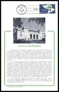 1963 Alliance for Peace Sc 1234 FDC premium with Hammond maxi-card cachet (F20 - Picture 1 of 1