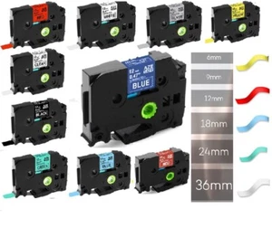Klebeband kompatibel Brother P-Touch PT E100 H100R 105 D200 H300 1000 1010 1090 1230 - Bild 1 von 35