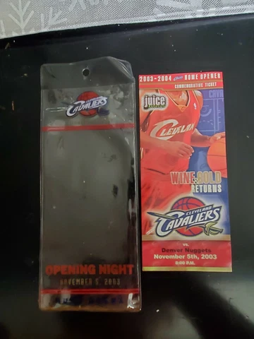LEBRON JAMES 1ST NBA HOME GAME-Rare COMMEMORATIVE TICKET & LANYARD  11/5/2003 Cover