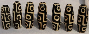 75 g 7 piezas Natural Hermoso 9 Ojos Ágata Tíbet Antigua Cuentas Dzi Amuleto Para Regalo 1 - Imagen 1 de 6