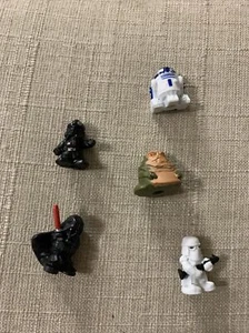 Star Wars Fighter Pods Micro Heroes Figures Lot of 5 Jabba R2-D2 Darth Vader+ - Picture 1 of 7