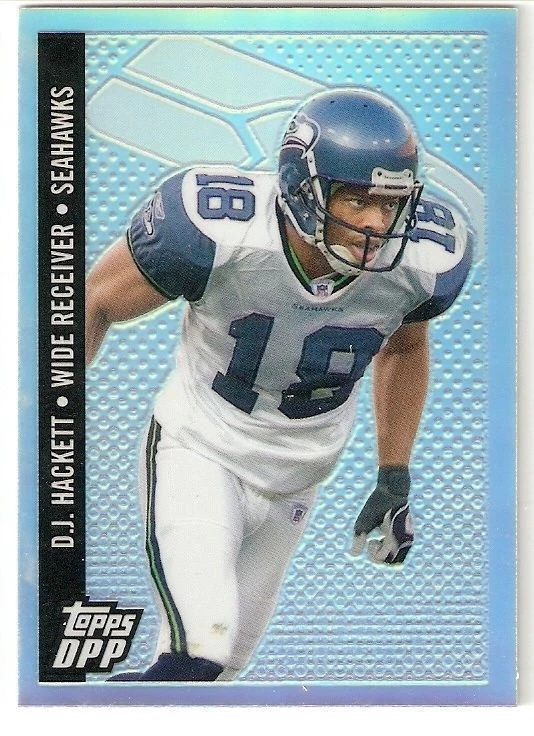 2006 TOPPS CHROME REFRACTOR BLACK DPP D.J. HACKETT SEATTLE SEAHAWKS - FREE SHIP - Image 1 of 1