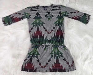 Girls  Ralph Lauren Dress Size M 8-10 Geo Pattern Half Sleeve  - Picture 1 of 7