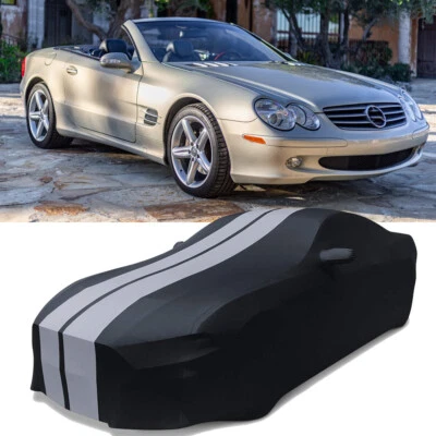 For Mercedes Benz SL500 SL550 SL600 Indoor Car Cover Stain Stretch Black/Grey - Image 1 of 4